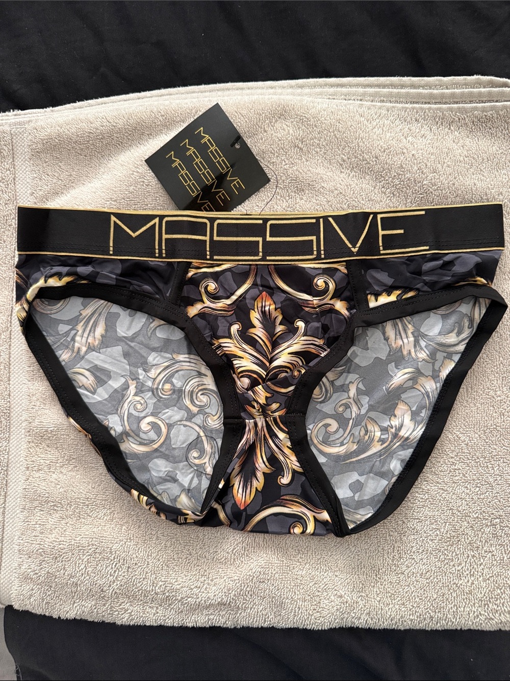 Andrew Christian Black Massive Icon Brief Small